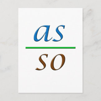 Cartão Postal como acima, abaixo