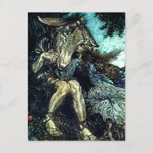 Cartão Postal "Como Agora Espírito?" Fairy Art de Arthur Rackham