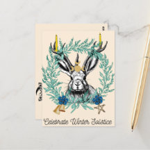 Como celebrar o Cartão-postal de solstício de inve