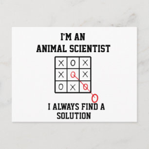 Cartão Postal Como Cientista Animal Sempre Encontro Uma Solução
