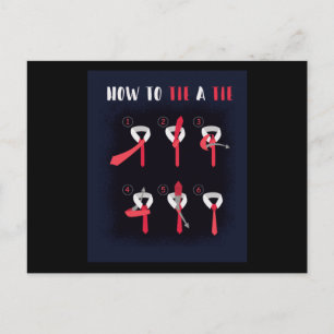 Cartão Postal Como colar uma gravata