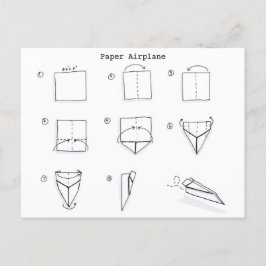 Cartão Postal Como Dobrar Um Avião De Papel