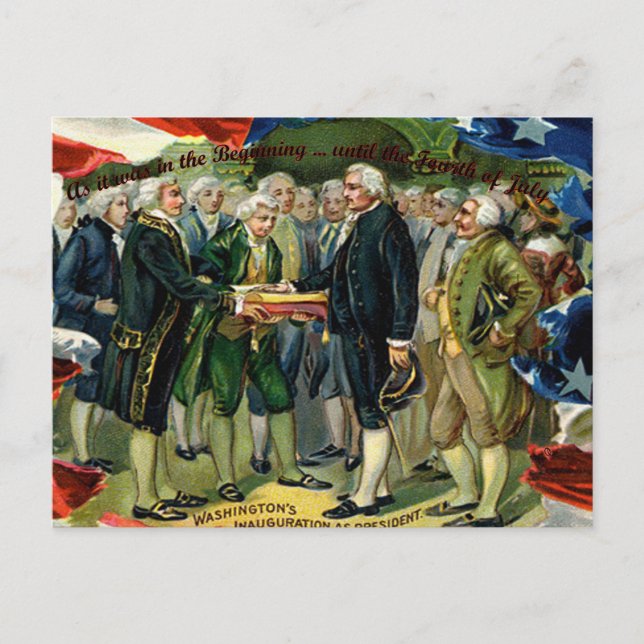 Cartão Postal Como estava no começo... 4 de julho (Frente)