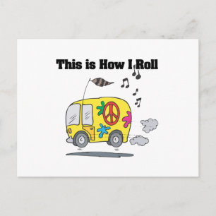 Cartão Postal Como eu rodo (Van hippie)