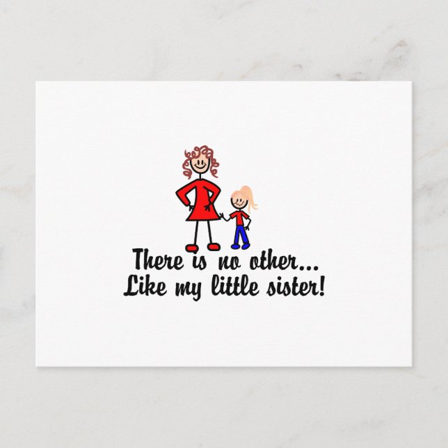 Cartão Postal Como Minha Irmãozinha (Frente)