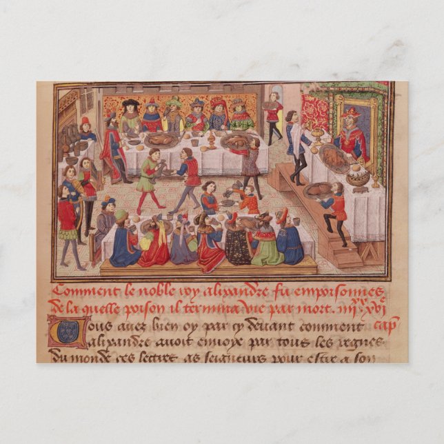 Cartão Postal Como o Nobre Rei Alexandre foi envenenado (Frente)