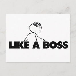 Cartão Postal Como um BOSS