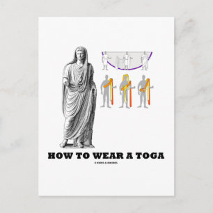 Cartão Postal Como Usar uma Toga (Instruções de Vestuário)