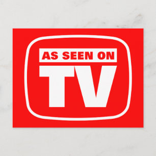 Cartão Postal Como visto na TV