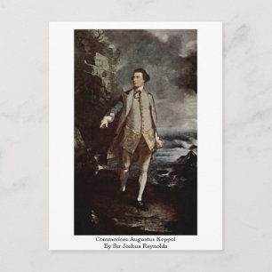 Cartão Postal Comodoro Augustus Keppel Por Sir Joshua Reynolds