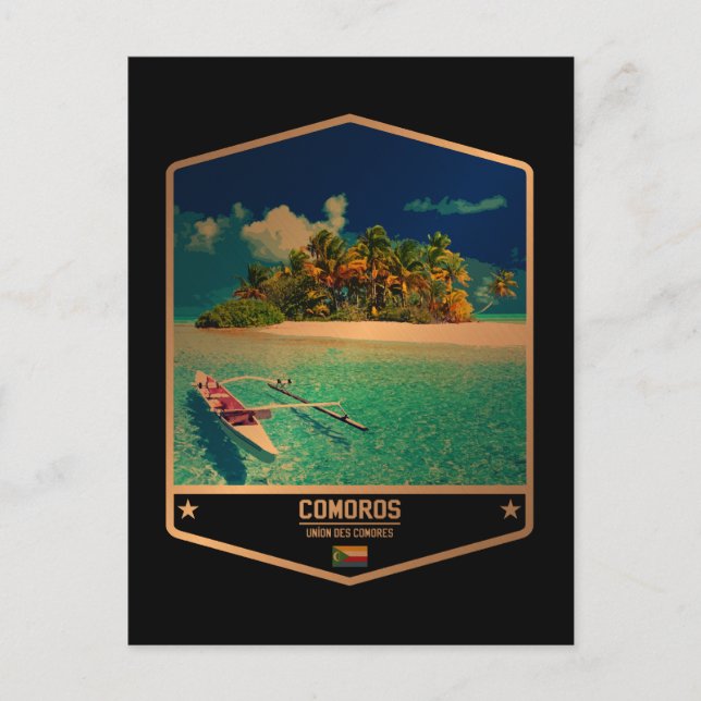 Cartão Postal Comores (Frente)