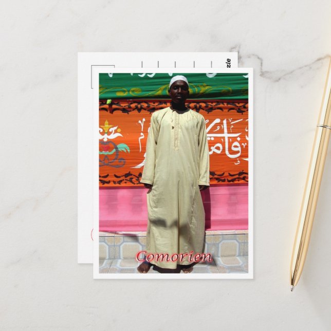 Cartão Postal Comoros - Comorien - (Frente/Verso In Situ)