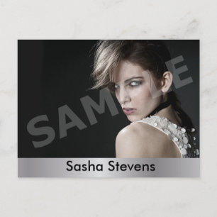 Cartão postal Comp de Ator e Modelo com Ator de 2