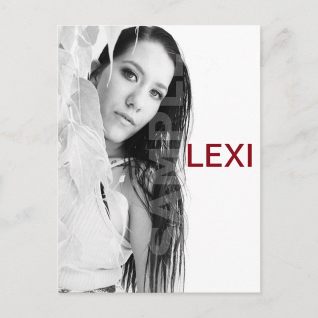 Cartão postal Comp de Ator e Modelo com Ator de 2  (Frente)