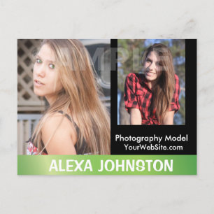 Cartão postal Comp de Ator e Modelo com Ator de 2 