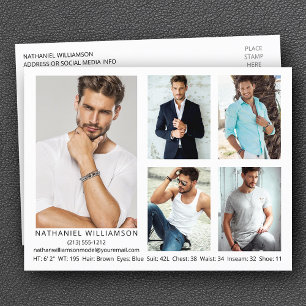 Cartão postal Comp de Modelo 5 Fotografias Moderno