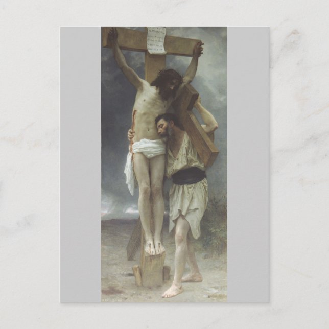 Cartão Postal Compaixão por William Bouguereau (Frente)