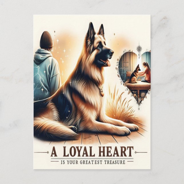 Cartão Postal Companheiro Leal Ao Sunset (Frente)