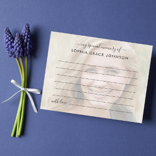 Cartão Postal Compartilhe uma Foto de Memória no Funeral