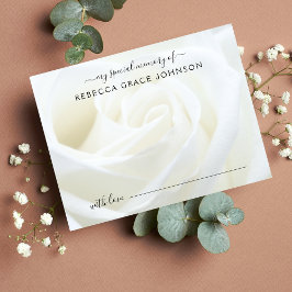 Cartão Postal Compartilhe Uma Memória Floral Rosa Funeral