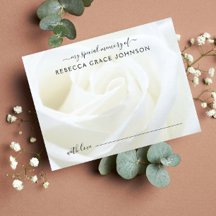 Cartão Postal Compartilhe Uma Memória Floral Rosa Funeral