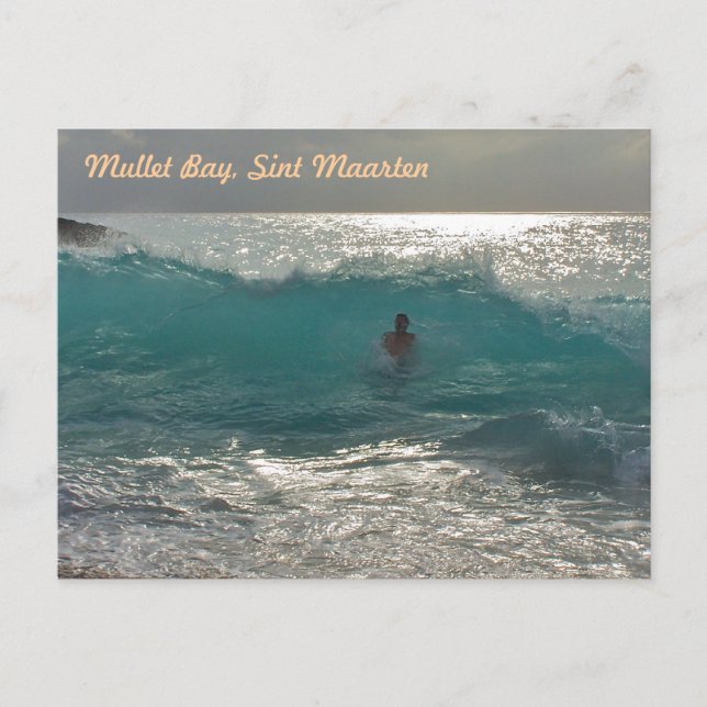 Cartão Postal Compartimento Mullet, SXM (Frente)