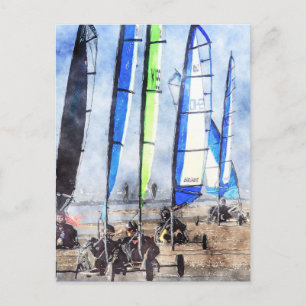 Cartão Postal Competição Cefn Sidan Blokart