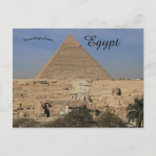 Cartão Postal Complexo das Pirâmides de Giza no Egito