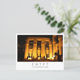 Cartão Postal Complexo do Templo de Karnak, Egito, Cartão-postal