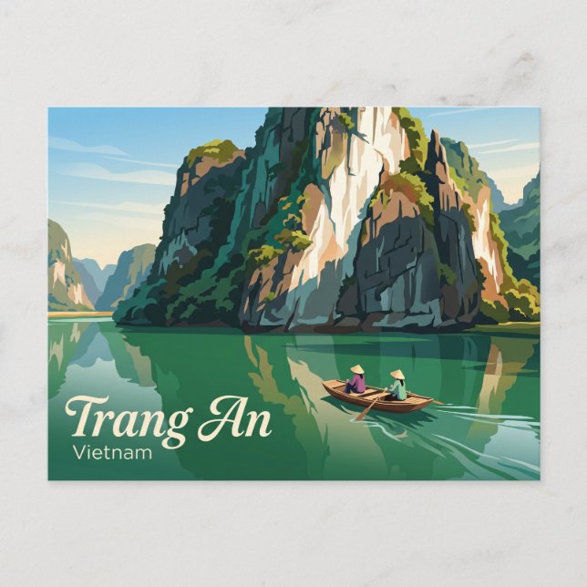 Cartão Postal Complexo Paisagístico de Trang An Vietnã (Frente)