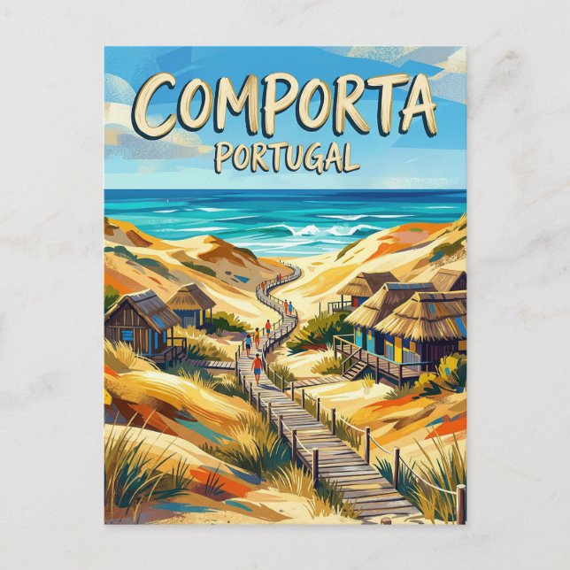 Cartão Postal Comporta Portugal (Frente)