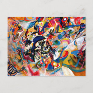 Cartão Postal Composição Abstrata VII Pintura Abstrata de Kandin
