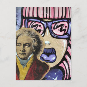 Cartão Postal composição de arte de rua
