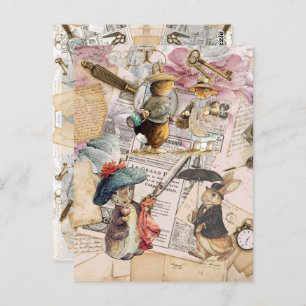 Cartão Postal composição do coelho peter