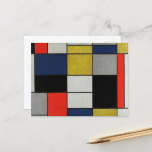 Cartão Postal Composição do excelente por Piet Mondrian