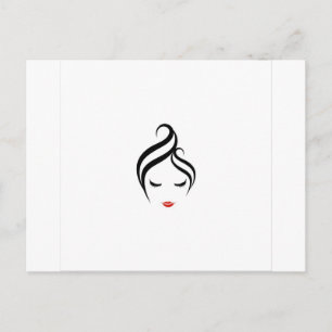 Cartão Postal Composição e estilo de cabelo