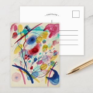 Cartão Postal Composição em Vermelho Azul Verde Amarelo   Kandin