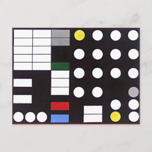 Cartão Postal Composição esquemática, abstrato