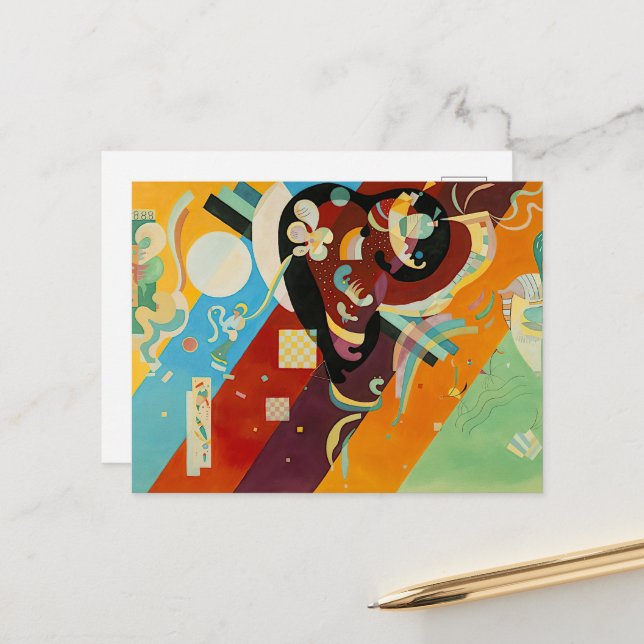 Cartão Postal Composição IX, Wassily Kandinsky (Frente/Verso In Situ)