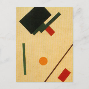 Cartão Postal Composição suprematista de Kazimir Malevich