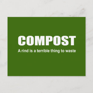 Cartão Postal Composto: Uma casca é uma coisa terrível para de