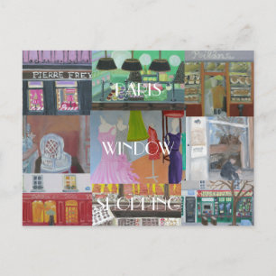CARTÃO POSTAL COMPRA DA JANELA PARIS