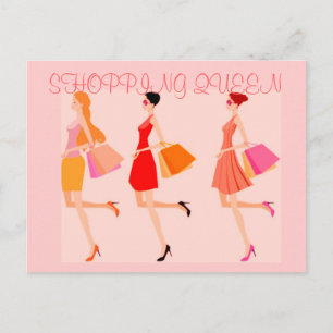 CARTÃO POSTAL COMPRANDO COLEÇÃO DE RAINHAS