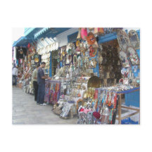comprando em um bazar na Tunísia