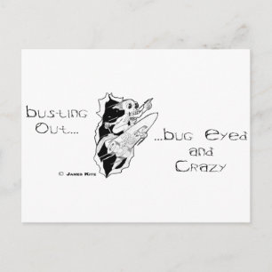 Cartão Postal Comprando... Inseto Olhado e Louco