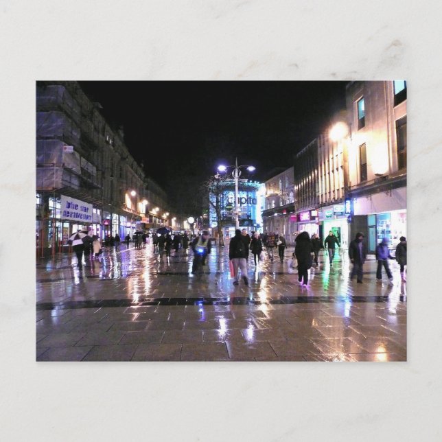 Cartão Postal Comprando na Chuva (Frente)