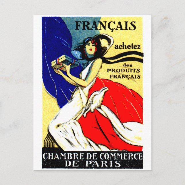 Cartão Postal comprar 1920 Produtos franceses (Frente)