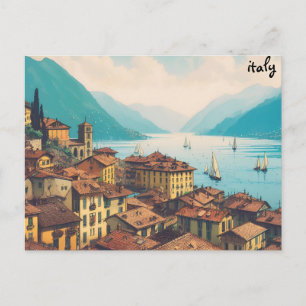 Cartão Postal comprar mapa da praia Itália envio postal de cartõ