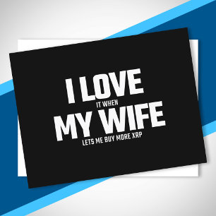 Cartão Postal Comprar XRP Crypto - A Esposa Permite-Me Comprar M