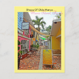 Cartão Postal Compras Do Olde Marco - Marco Island Florida